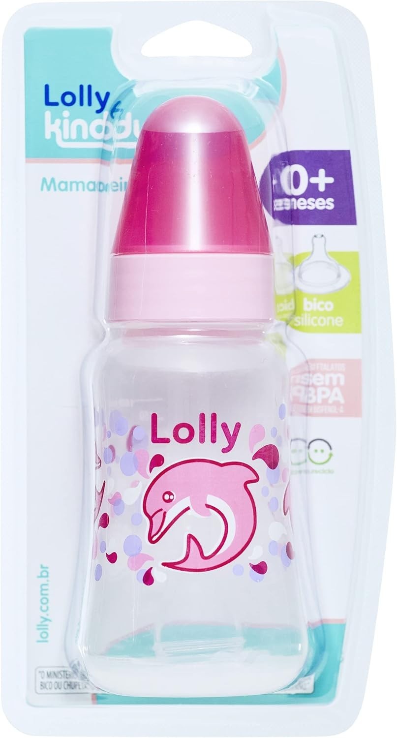 Lolly Mam Oceano 160ml - Bico de Silicone Rosa | Seguro, Resistente e Livre de BPA