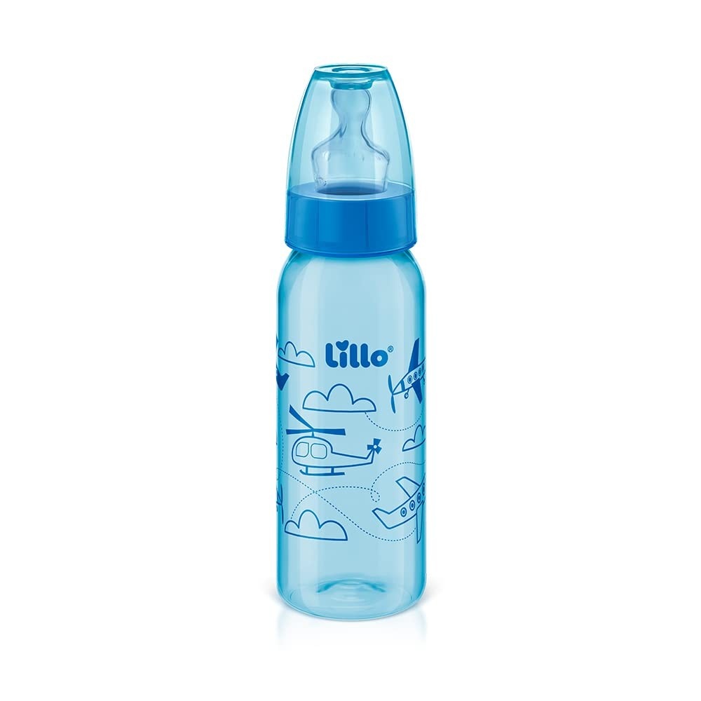 Mamadeira Divertida em Silicone da Lillo - Design Colorido e Seguro para Bebês