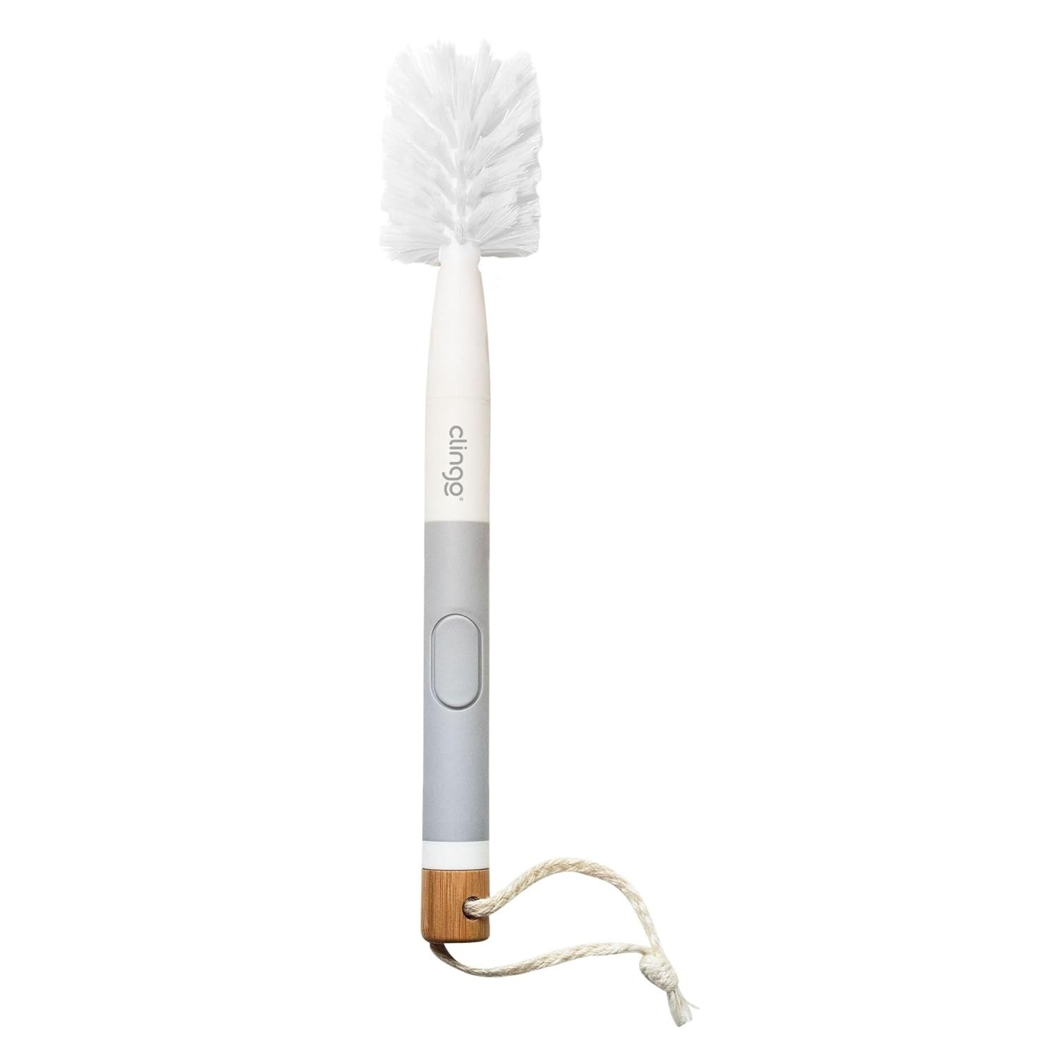 Clingo Escova de Mamadeira com Alça de Silicone - Limpeza Profunda e Segura para Bebês
