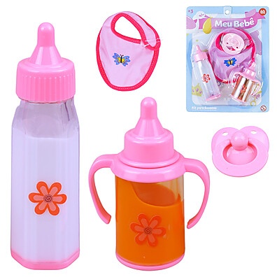 Mamadeira Mágica Boneca: Diversão com Suco + Acessórios!