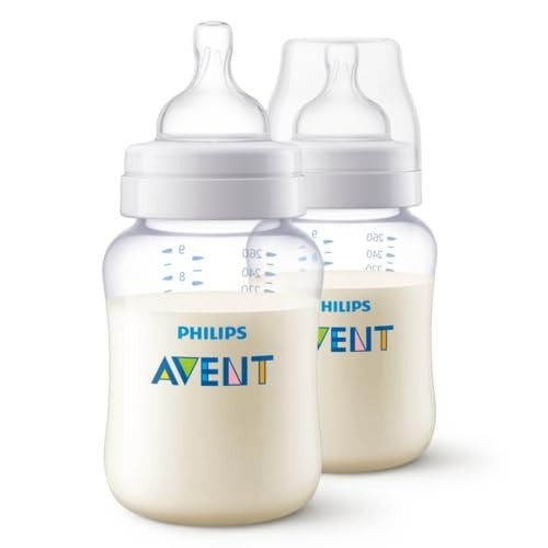 Kit Duplo Mamadeira Anti-Cólica 260ml Philips Avent SCY103/02 - Alívio Natural para Bebês Confortáveis