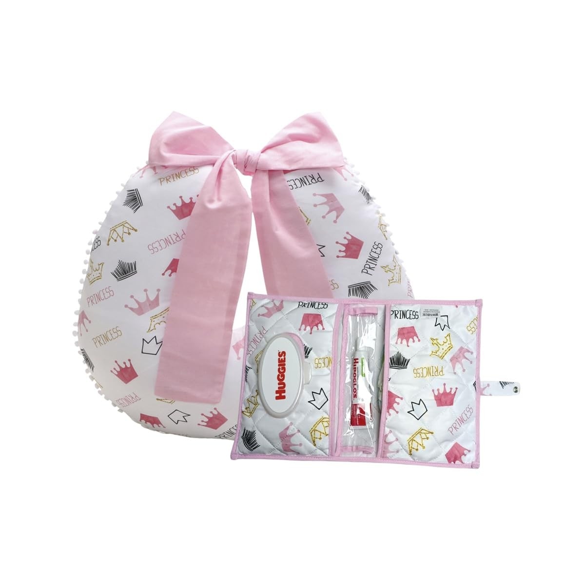 Almofada de Amamentação com Porta Fralda e Lenço - Conjunto Completo para Mamães Modernas