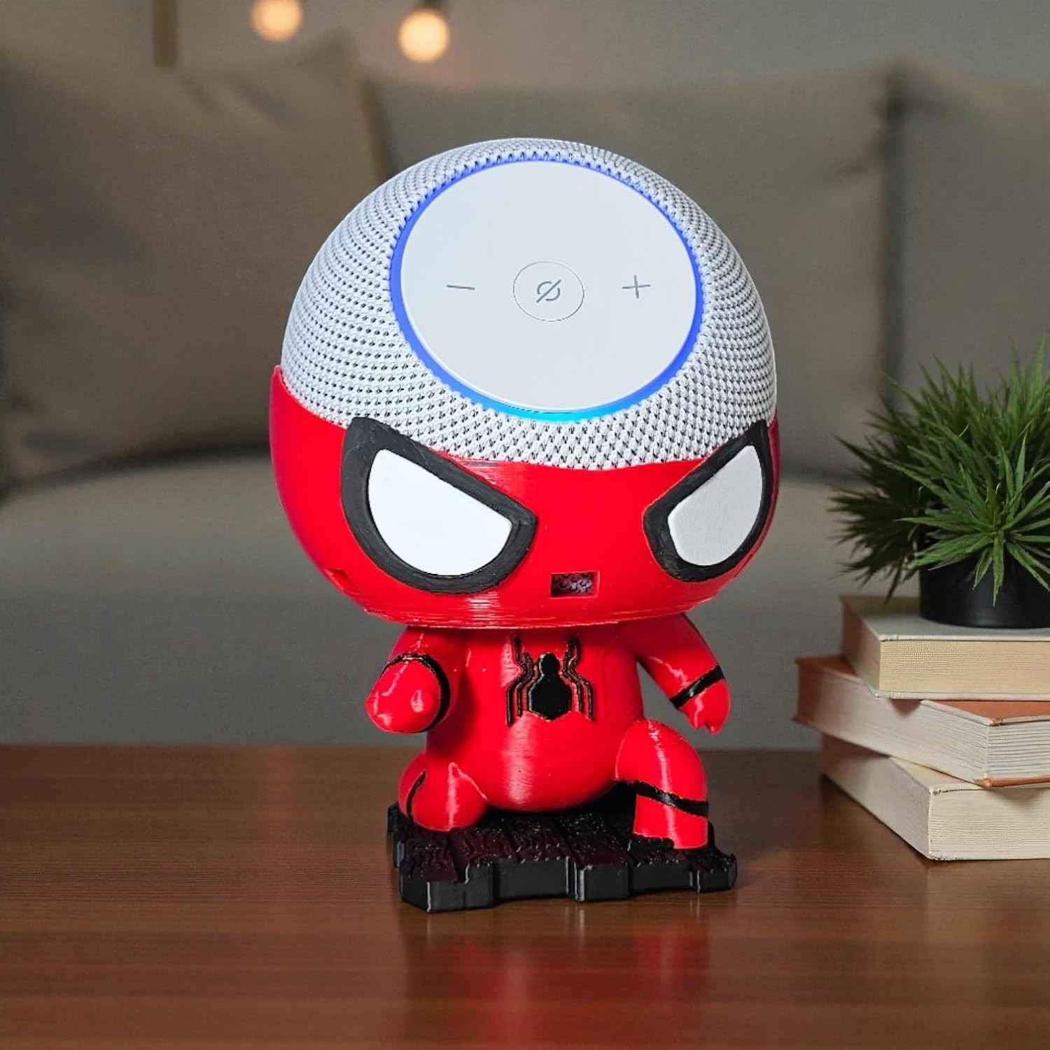 Suporte Alexa Echo Dot MAX Homem Aranha Spider Man - Decoração Criativa e Funcional para Fãs