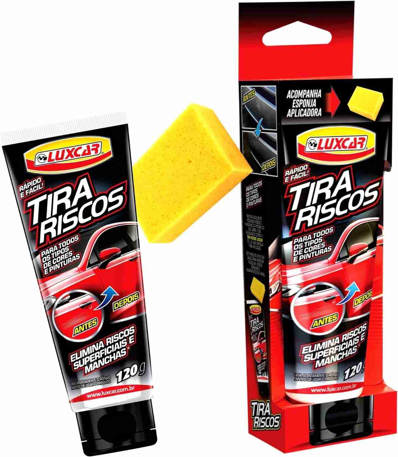 LUXCAR Tira Riscos 120g: Elimine Riscos e Manchas Superficiais Facilmente!