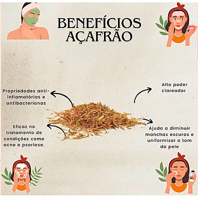 Açafrão & Dolomita: Pele Clara e Sem Manchas