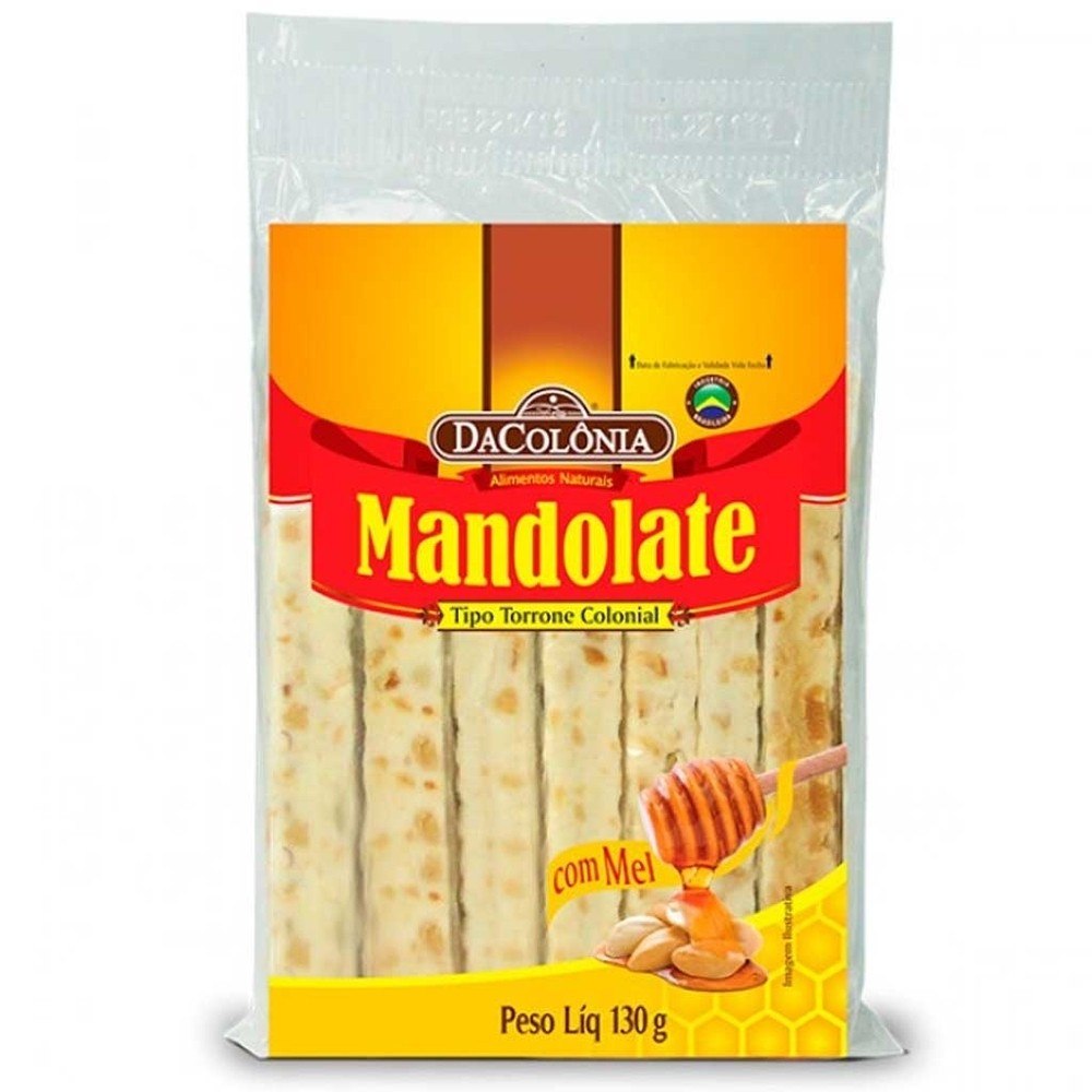 Mandolate Colonial DaColônia: Doce com Mel 130g