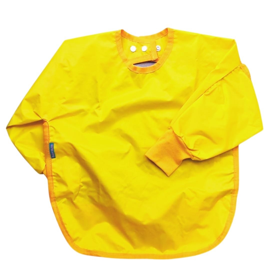 Babador Manga Longa Liso (Amarelo Ouro)