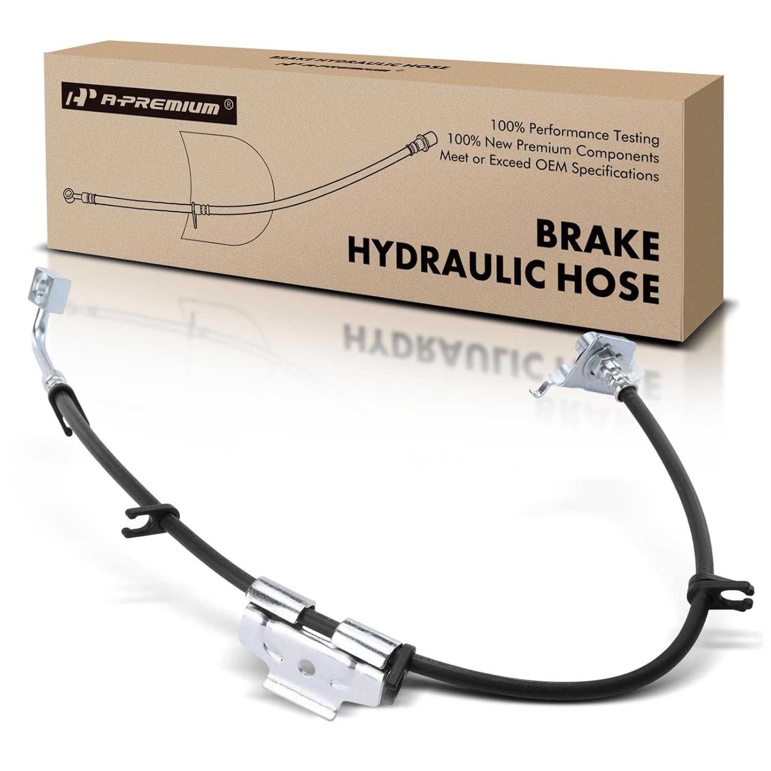 Mangueira de Freio Hidráulico Dianteira Passageiro A-Premium para Ram 2500/3500 e Dodge Ram 2500/3500