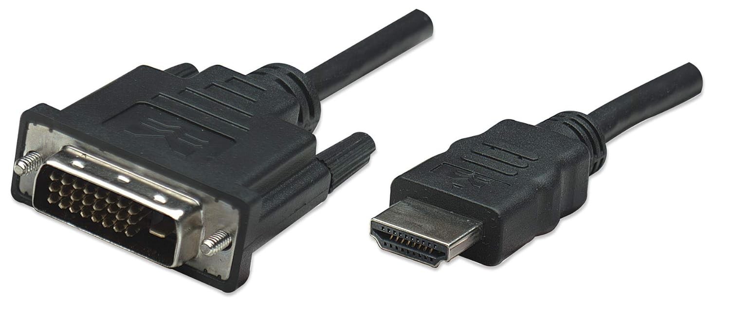 Cabo DVI para HDMI Manhattan 0.9m: Conexão Bidirecional 1080p HD para seus Dispositivos