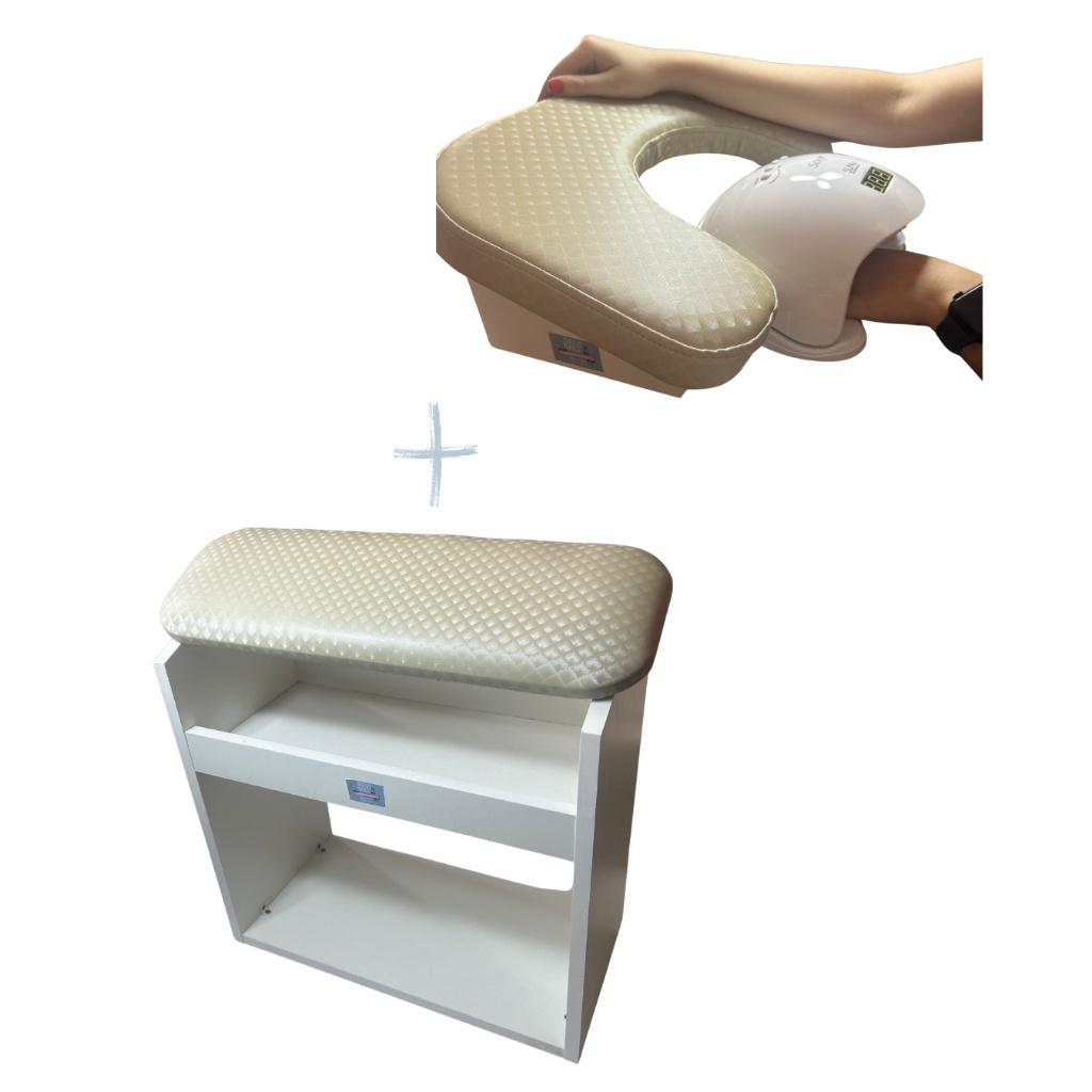 KIT SPA Suporte Pedicure + Apoio de Punho para Manicure