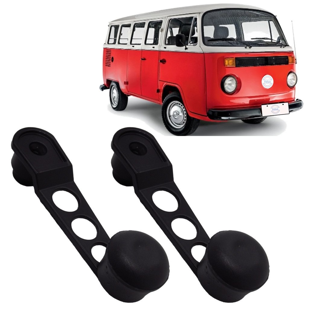 Manivelas Pretas Esportivas para Kombi 75-08: Estilo e Funcionalidade