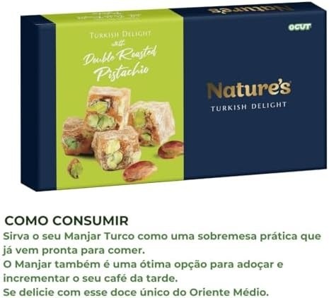 Manjar Turco Doce Árabe de Pistache 250g OGUT