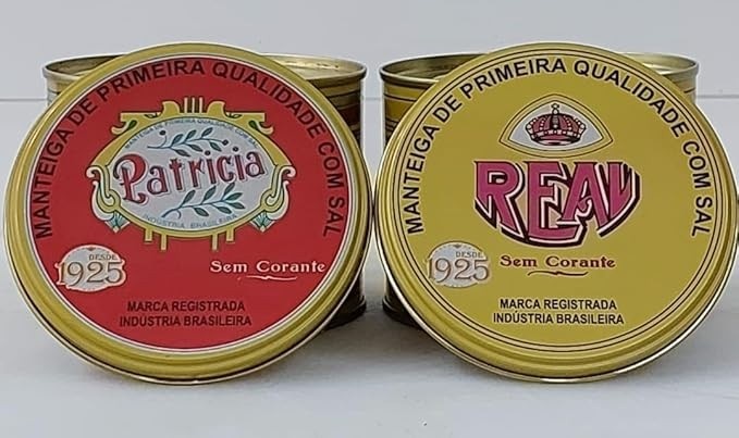 Manteiga Mineira Patricia/Real, Kit com 2 Latas, 500 Gramas Cada