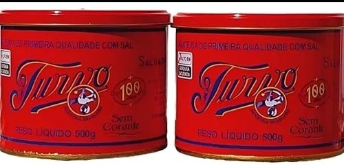 Manteiga TURVO com Sal,sem corante e sem conservante Kit com 2 Latas de 500g