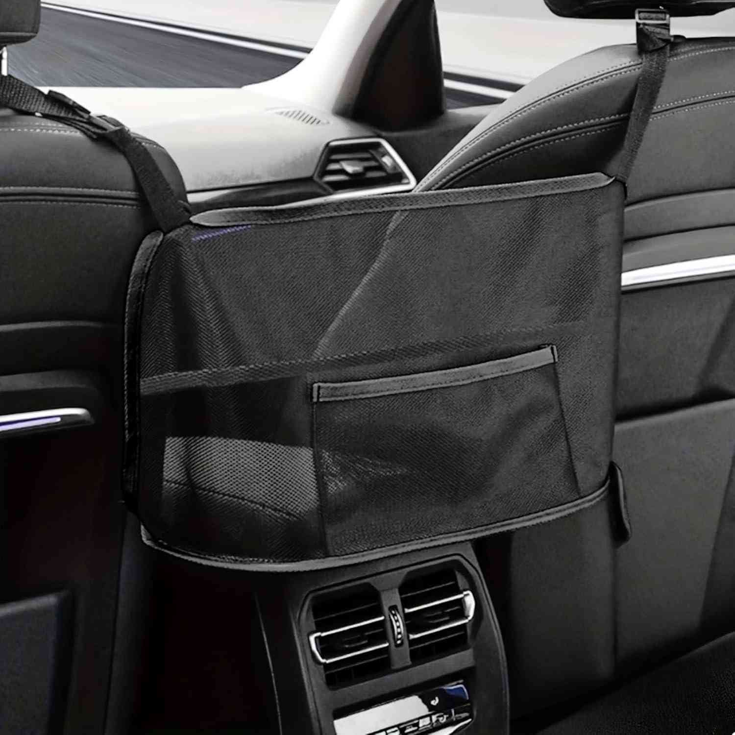 Organizador de Carro Premium: Mantenha Tudo em Ordem no Assento Traseiro!