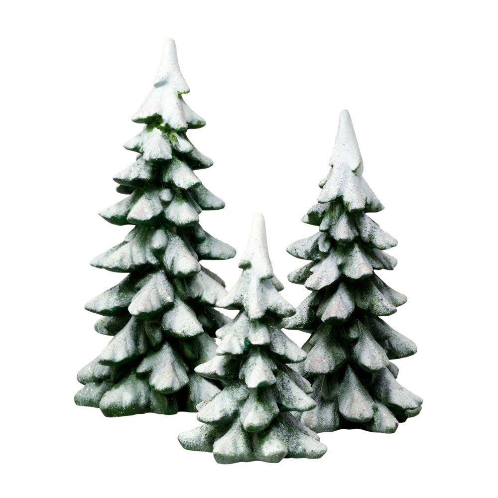Department 56 Acessórios para Aldeias de Inverno - Estatueta Pinheiro Verde com Detalhes Manuais