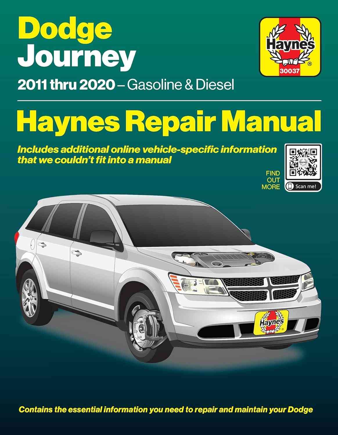 Manual Haynes Dodge Journey (2011-2020): Reparo Completo + Acesso Online Grátis