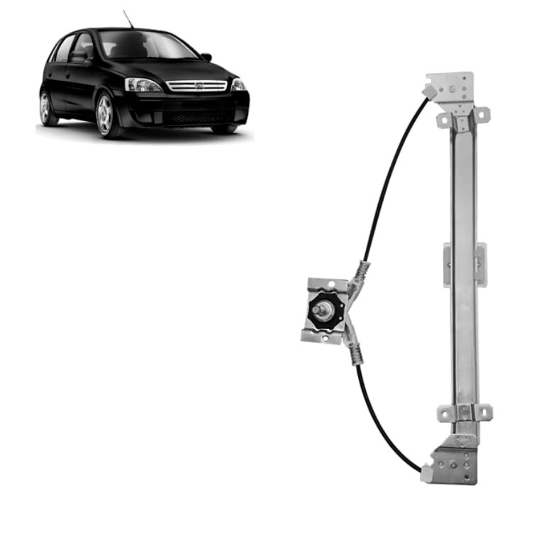 Máquina de Vidro Elétrica Corsa 2002-2012 Manual Traseira Direita - Peça de Reposição Essencial