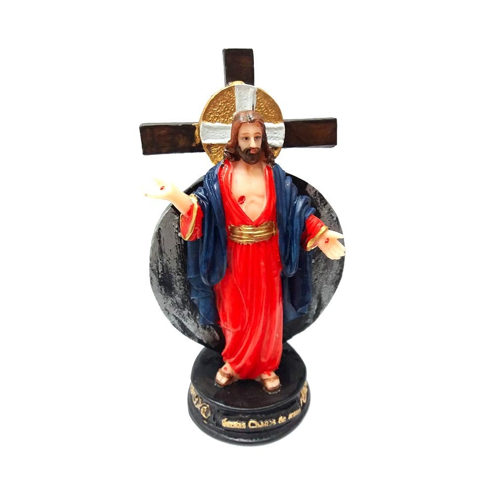 Imagem de Santas Chagas de Jesus em Resina Premium - Compatível com Terço Padre Reginaldo Manzotti