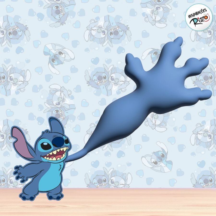 Mão Pegajosa Stitch: Estica, Gruda e Diverte!