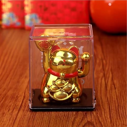 Gato da Sorte Japonês Maneki Neko com Mão Mágica - Atrai Boa Sorte e Prosperidade