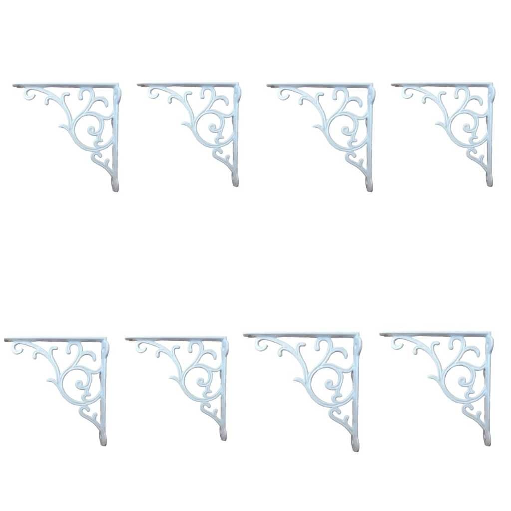 Mãos Francesas Brancas: Elegância Colonial (8 Peças)