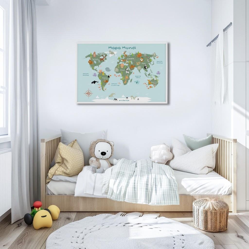 Mapa Mundi Infantil: Decore e Eduque!