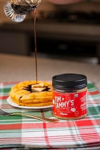 Tim & Tammy's Pasta de Amendoim Sabor Maple, 500g, Amendoim Torrado à Lenha