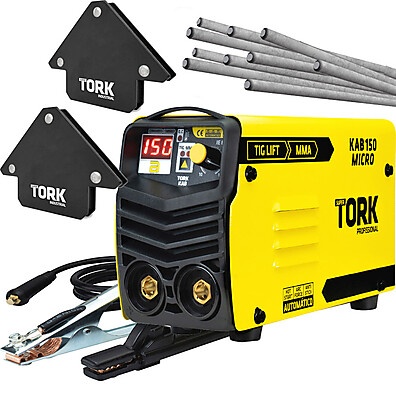 Máquina de Solda 150A + Esquadros 1kg – Tork Profissional