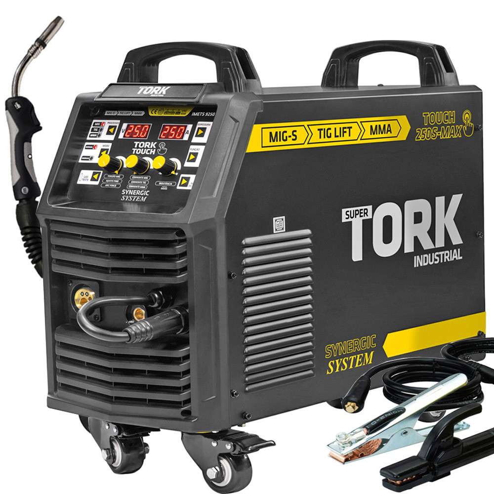 Máquina de Solda 250A Super Tork: MIG, TIG e MMA