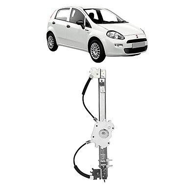 Máquina de Vidro Elétrica Punto Dianteira Direita 2007-2017