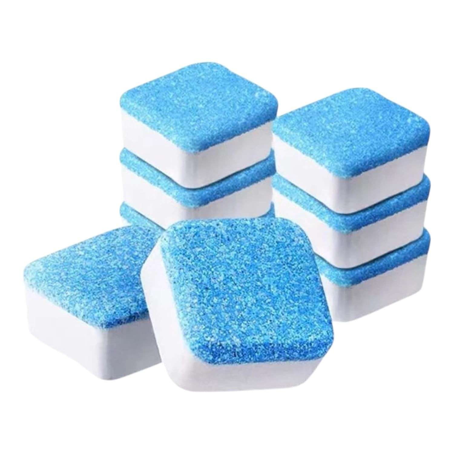 Pastilhas de Limpeza para Máquina de Lavar – Kit com 10 Tabletes Efervescentes para Remover Mofo e Odores