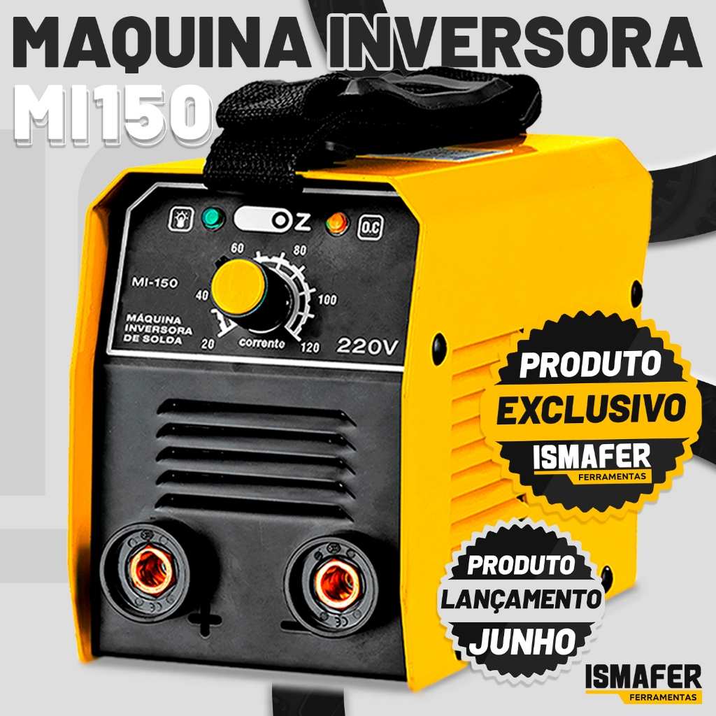 Máquina Solda 120A OZ MI150: Potência e Praticidade