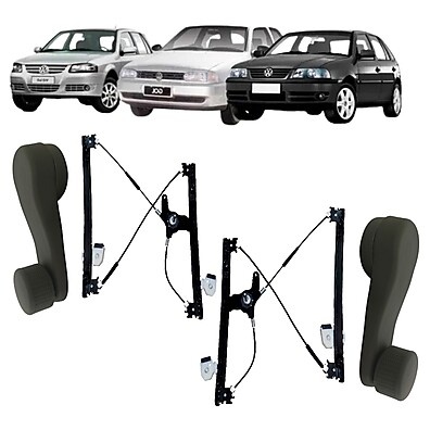 Máquina Vidro Manual Gol G2 G3 G4: Kit Completo!