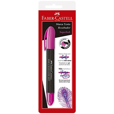 Marca Texto Gel Supersoft Rosa Faber-Castell