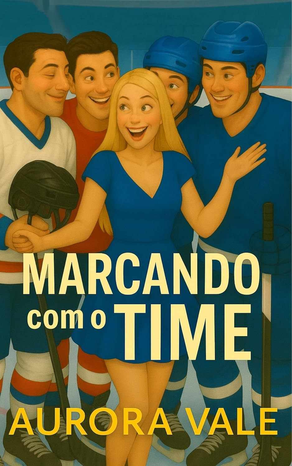 Marcando com o Time: Romance de Hóquei Harém Reverso - Livro 1
