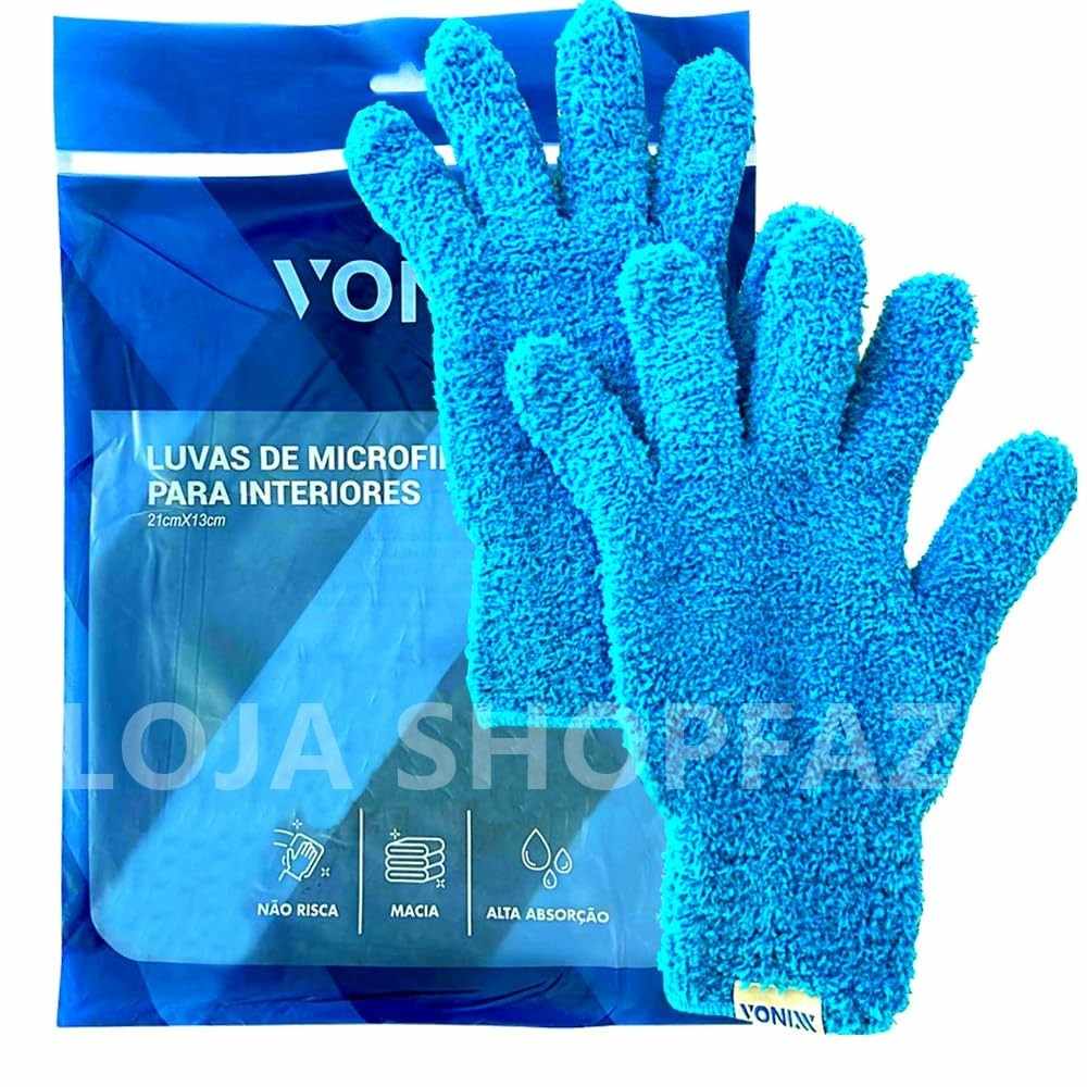 Luva Vonixx Microfibra: Limpeza Impecável e Sem Marcas no Interior do Seu Carro