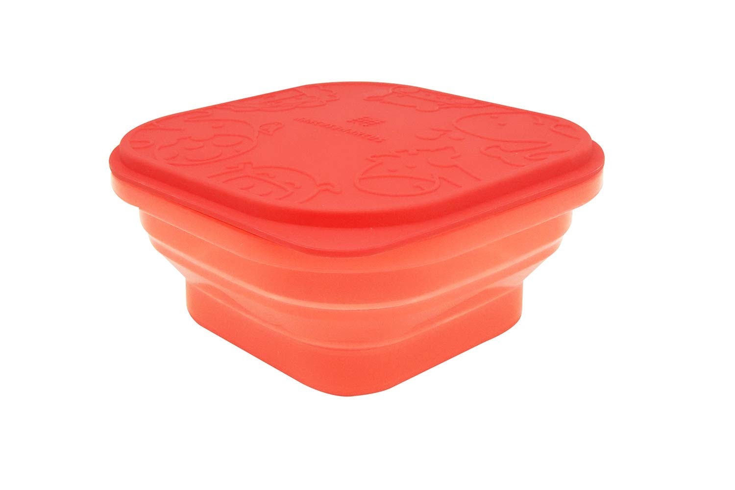 Marcus e Marcus - Container Reutilizável 400ml Leão Vermelho | Silicone Seguro e Portátil