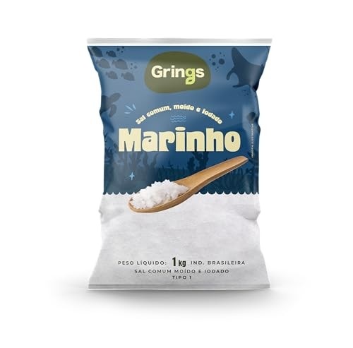 Grings Sal Marinho Comum Moido Iodado 1Kg
