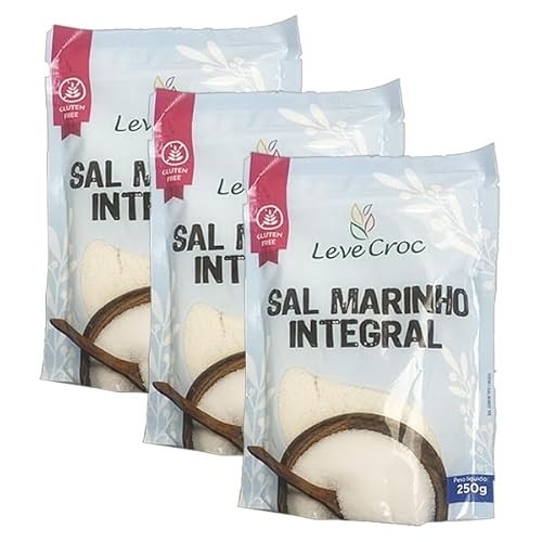 Kit 3X: Sal Marinho Integral Leve Croc 250g