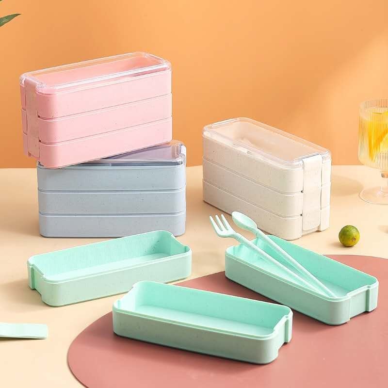 Marmita Bento 900ml 3 Andares: Prática, Hermetica e Ideal para Levar no Trabalho