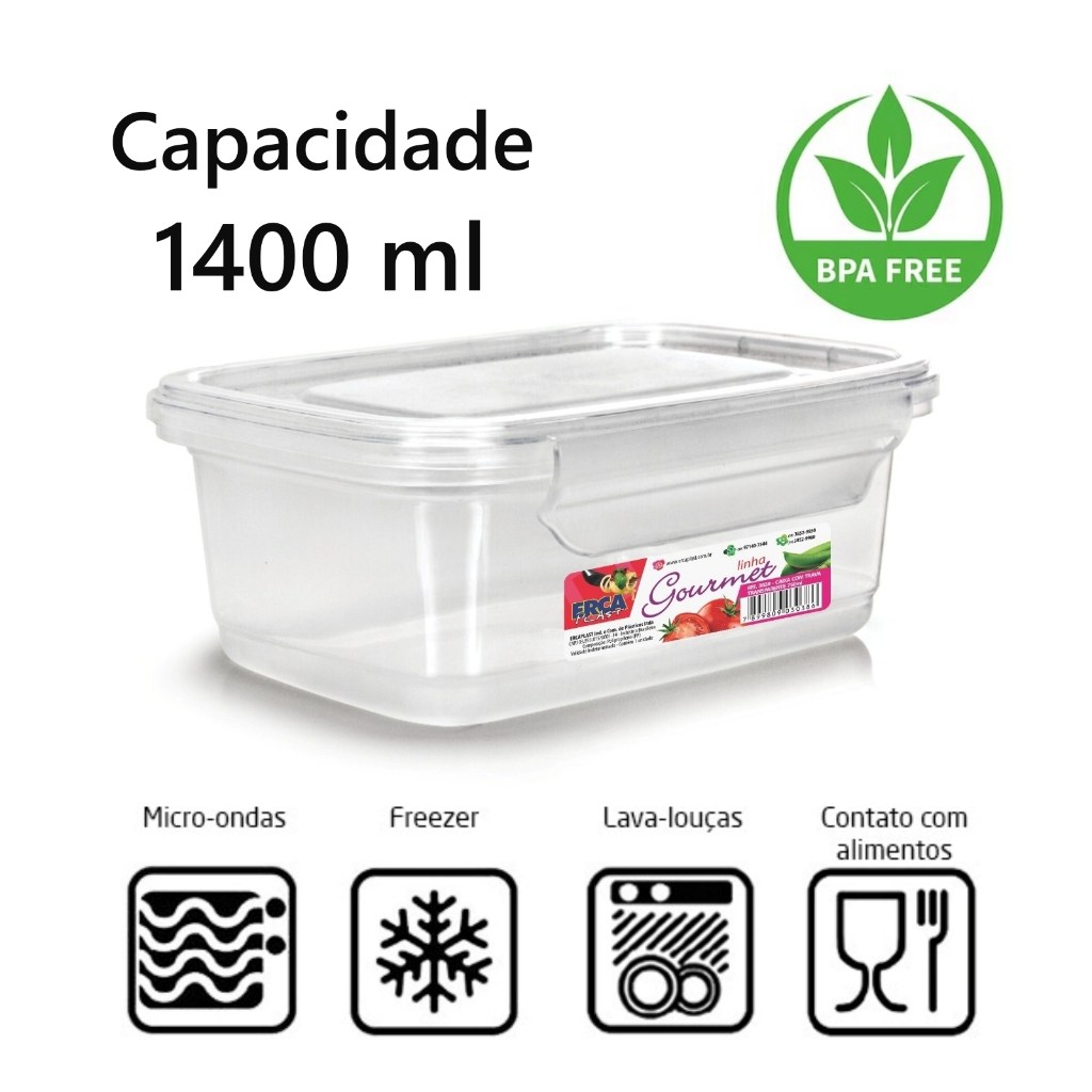 Marmitas Fitness 1400ml: Sua Aliada Perfeita!