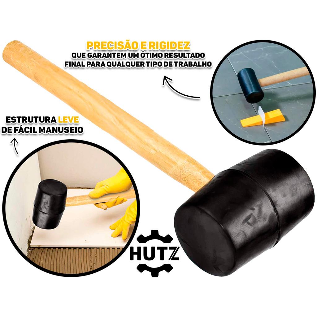 Marreta de Borracha Hutz: Ideal para Azulejos e Pisos