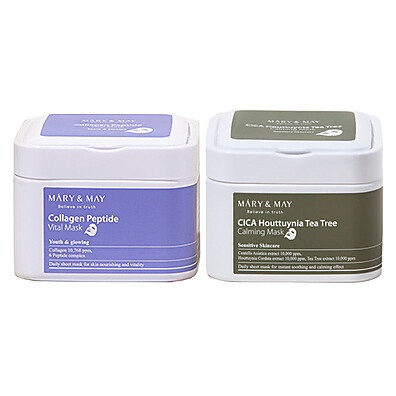 Mary&May Mask Pack 400g – 30 Máscaras 2 Tipos