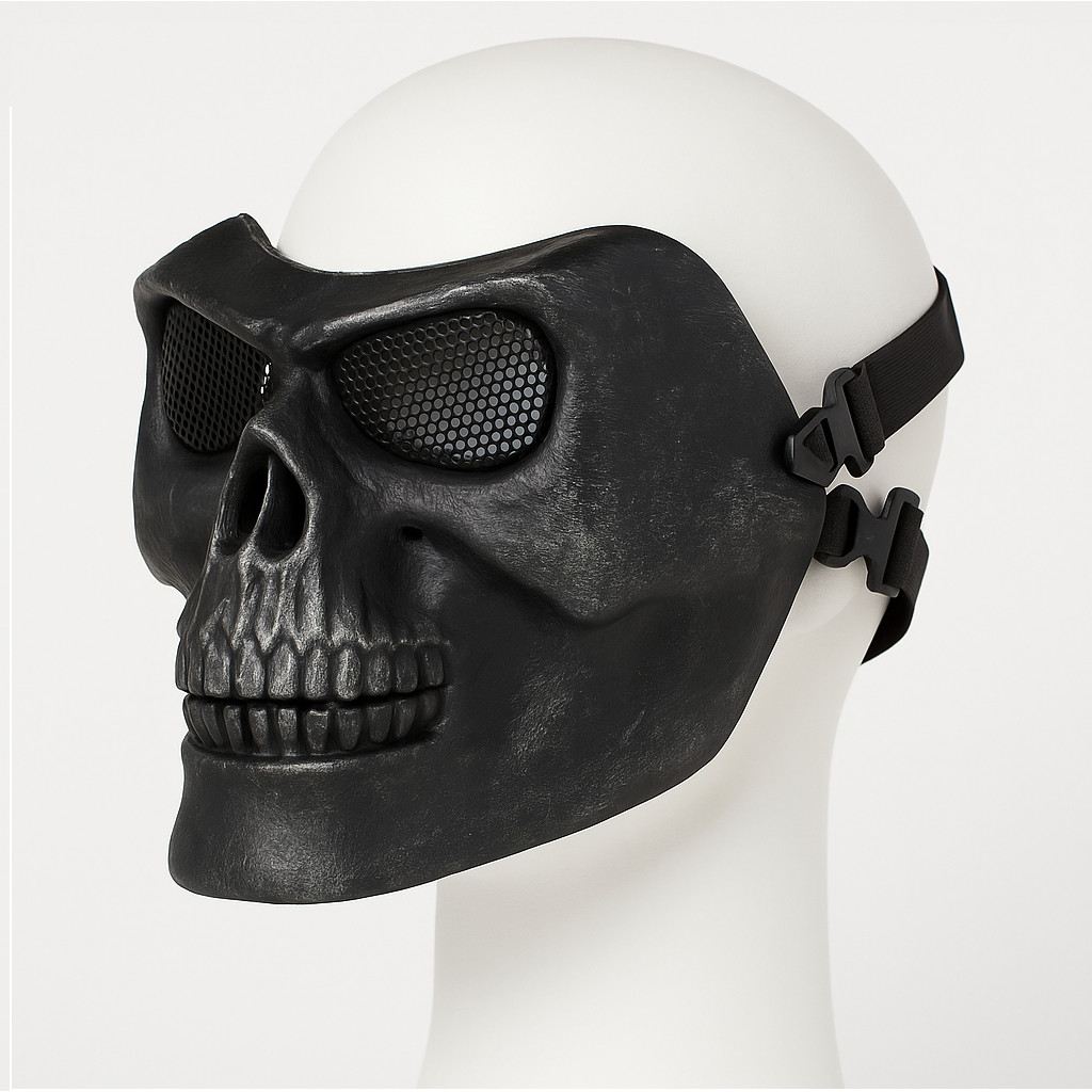 Máscara Caveira Full Face: Acessório Perfeito para Festas e Fantasias