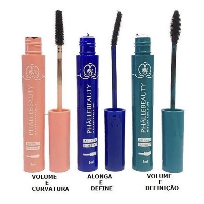 Máscara Cílios Phállebeauty: Volume, Curva & Definição!