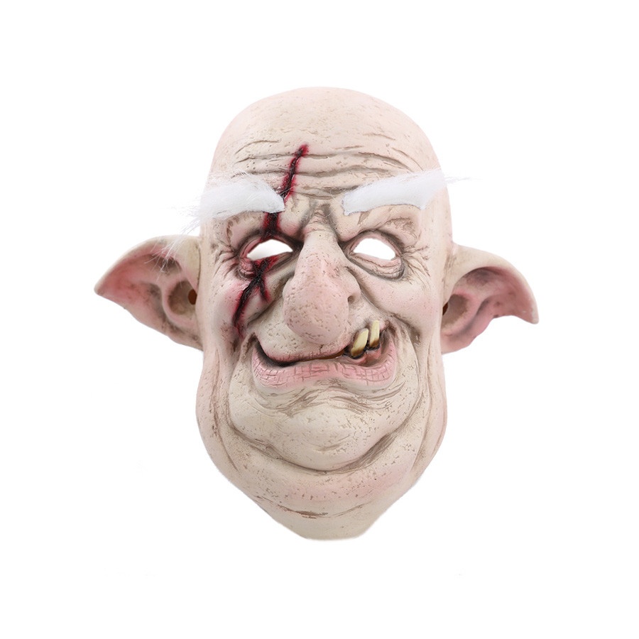 Máscara de Halloween Velho Duende: Transforme Sua Fantasia em Terror!