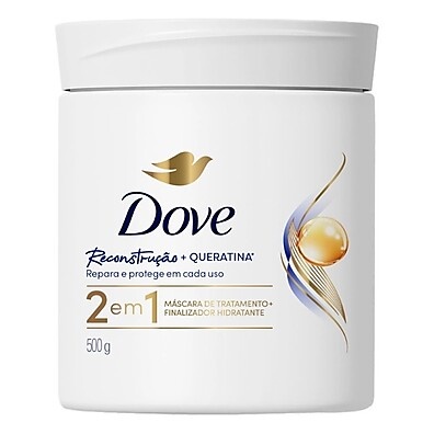 Máscara Dove 2 em 1 500g – Hidratação e Reconstrução
