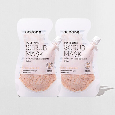 Máscara Facial Esfoliante de Aveia e Abacate – Pele Limpa e Hidratada