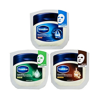 Máscara Facial Vaseline: Hidratação Coreana em 3 Tipos